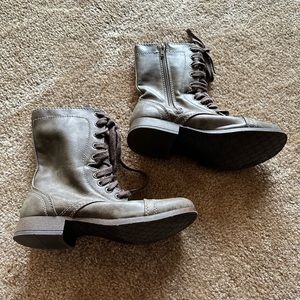 Candie’s Gray Combat Boots